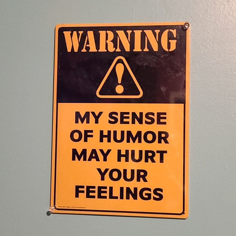 Brand new Sense of humor Room sign